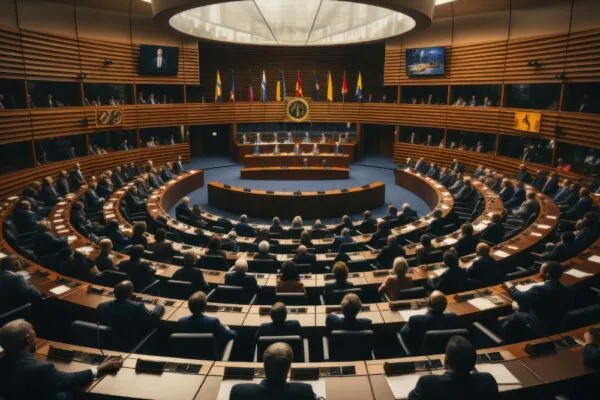 Politician Audience Conference Hall Generative Ai