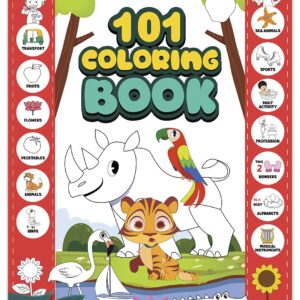 101 Colouring Book for Kids   Colour Drawing Book |