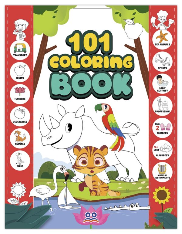 101 Colouring Book for Kids   Colour Drawing Book |