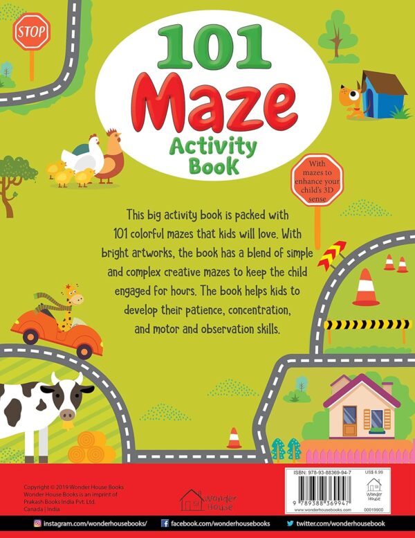 101 Maze Activity Book Fun Challenging Mazes for Kids Boost Critical Thinking Problem Solving Motor.jpg