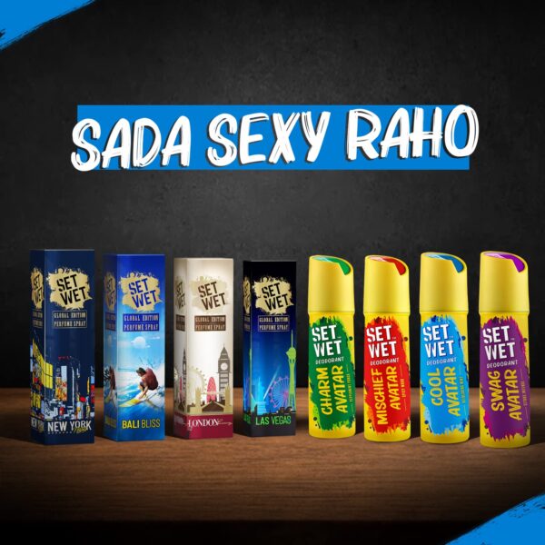 SET WET Deodorant Spray Perfume Cool, Charm & Swag Avatar for men, 150ml (Pack of 3) - Image 8
