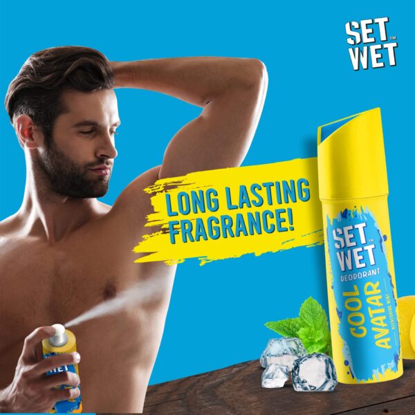 SET WET Deodorant Spray Perfume Cool, Charm & Swag Avatar for men, 150ml (Pack of 3) - Image 10