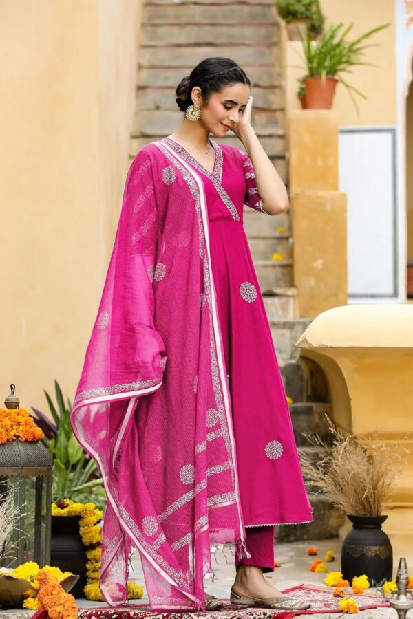 1750506959 GoSriKi Womens Rayon Blend Printed Anarkali Kurta with Pant Dupatta.jpg
