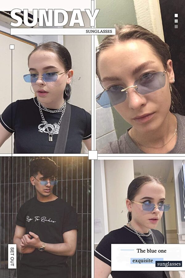 1750508094 ELEGANTE Retro Narrow Rimless Sunglasses UV Protection Coating Vintage Rectangle Sunglasses for.jpg