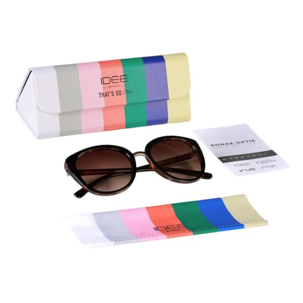 1750514475 IDEE 100 UV protected sunglasses Gradient Medium Full rim Women Cat Eye Frame Brown.jpg
