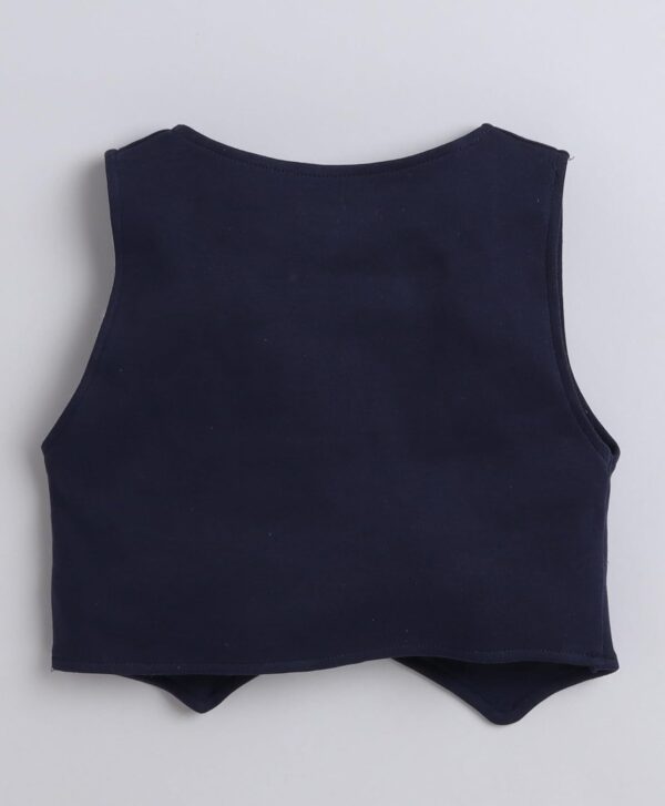 1750515922 BUMZEE Navy Peach Boys Half Sleeves Shirt Waistcoat Short Set with Applique Bow.jpg