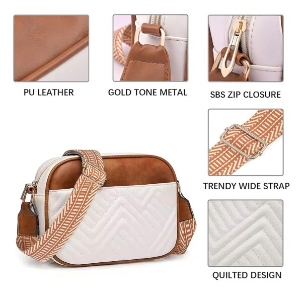1750516058 ADISA Womens Girls Color Block Cross Body Sling Bag with Printed Belt SL5150.jpg