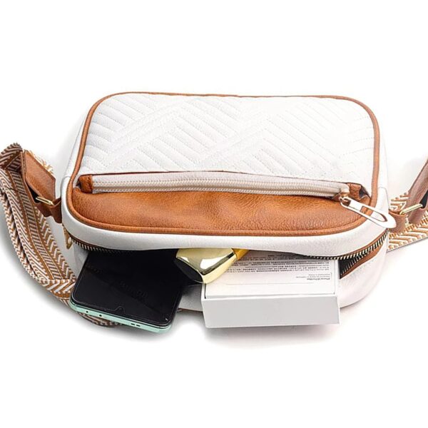 1750516059 ADISA Womens Girls Color Block Cross Body Sling Bag with Printed Belt SL5150.jpg