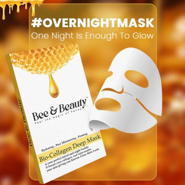1750518951 Bee Beauty Bio Collagen Overnight Mask Pack of 1 Korean Face Mask For Glass Skin Sheet Mask.jpg