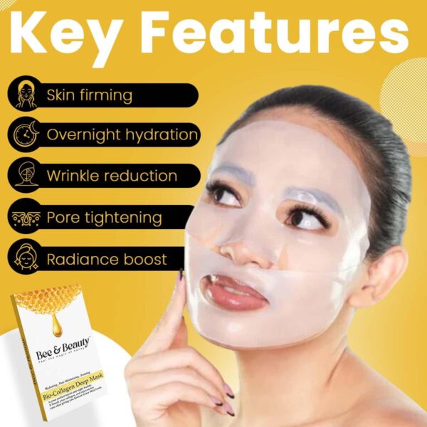 1750518952 Bee Beauty Bio Collagen Overnight Mask Pack of 1 Korean Face Mask For Glass Skin Sheet Mask.jpg