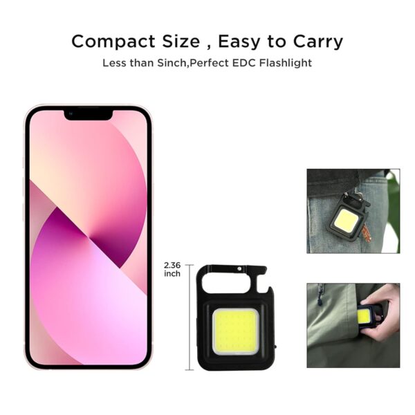 1750520465 DOTCOM LED Mini Cob Keychain and Magentic Flashlight Portable USB Rechargeable Light 3 Light Modes.jpg