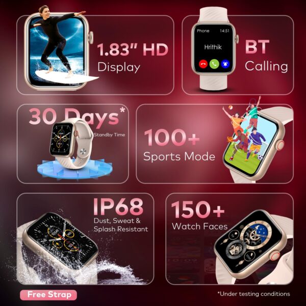 1750523957 itel ICON 2 Smartwatch with BT Calling 1.83 HD Display with a 550 nits Peak Brightness Functional.jpg