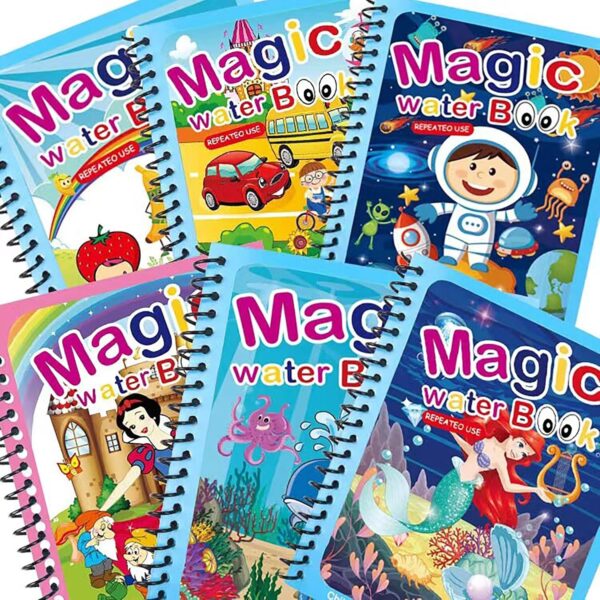 1750525881 GLUN® Water Marker Magic Book for Kids 4 Different Theme Magic Books Educational Promote Fine.jpg