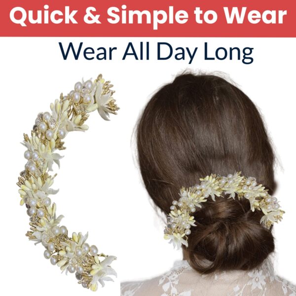 1750547388 TEMPERIA Hair Accessories For Women Girls Stylish for Wedding Artificial Flowers Pearl Style.jpg