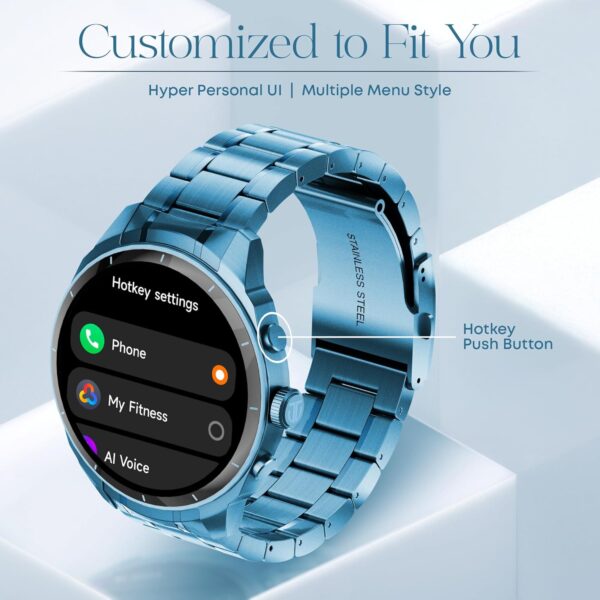 1750553357 Titan Heritage 1.43 AMOLED Stainless Steel Bracelet Smart Watch for Men BT Calling Voice.jpg