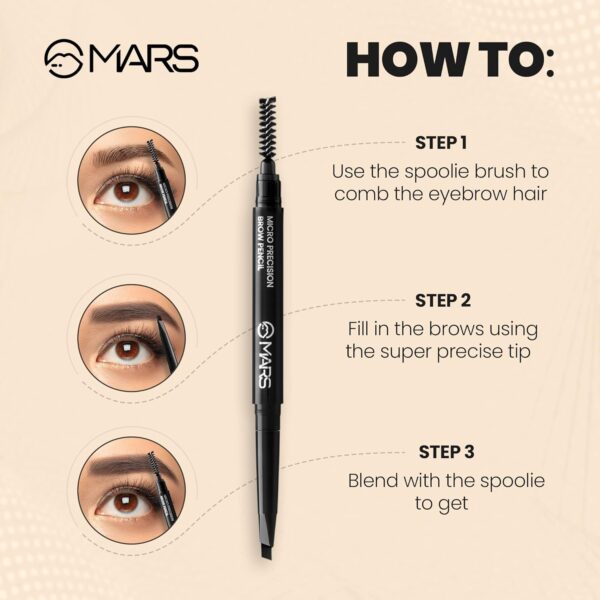 1750556504 MARS Micro Precision Brow Pencil with spoolie Retractable Easy Glide Long Lasting Natural.jpg