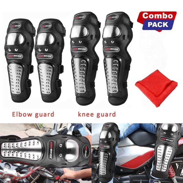 1750559426 Allextreme EXPBKG4 Stainless Steel Knee Guard Breathable Adjustable Knee Elbow Pads Protection.jpg