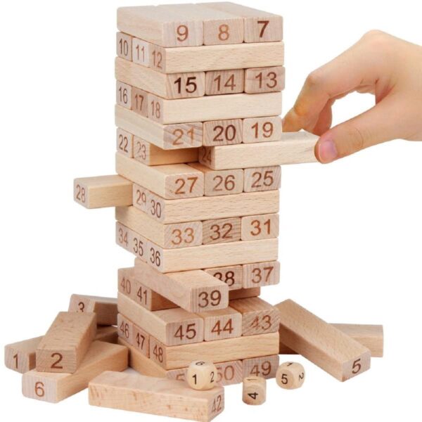 1750569844 PRIME DEALS Wooden Blocks 51 Pcs Building Puzzle Game Challenging Tumbling Tower With 4 Dice.jpg