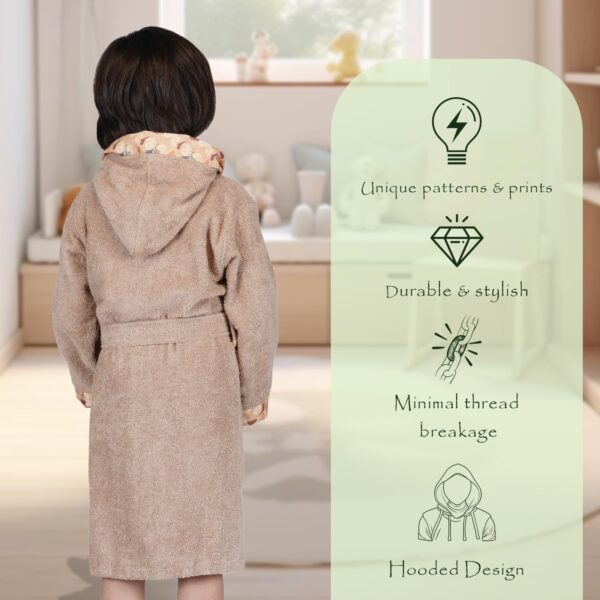 1750572974 Rangoli Premium 100 Bamboo Kids Bathrobe 600 Gsm Ultra Soft Hooded Bathrobe For Boys With 2.jpg