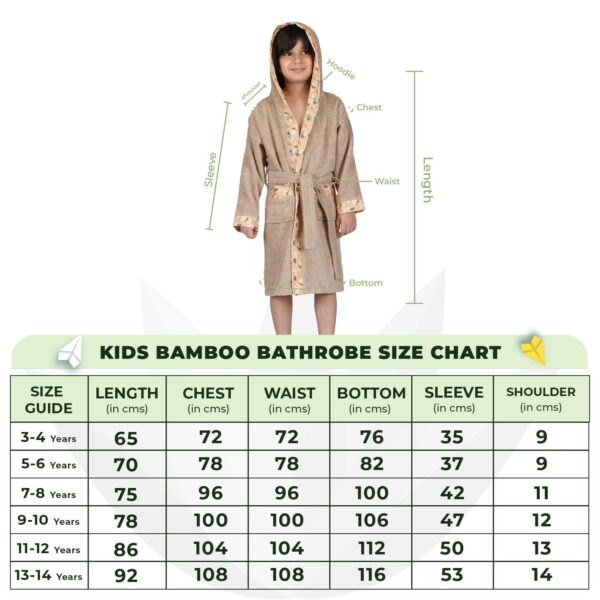 1750572975 Rangoli Premium 100 Bamboo Kids Bathrobe 600 Gsm Ultra Soft Hooded Bathrobe For Boys With 2.jpg