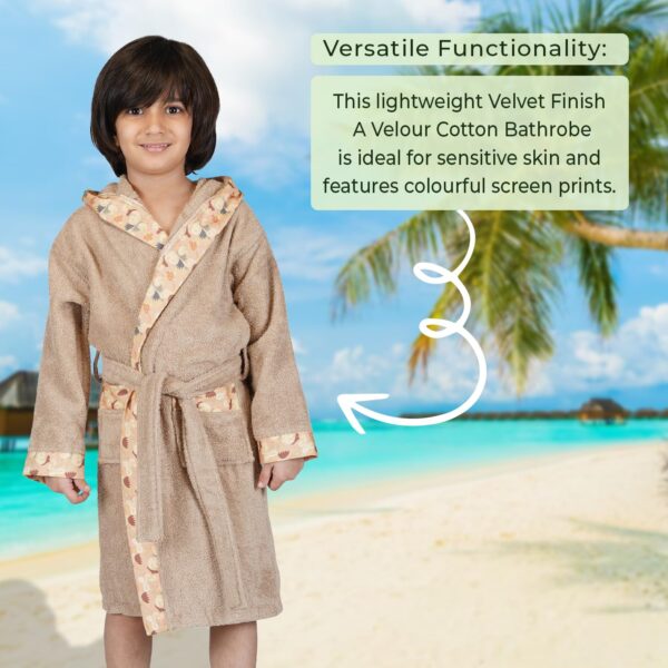 1750572976 Rangoli Premium 100 Bamboo Kids Bathrobe 600 Gsm Ultra Soft Hooded Bathrobe For Boys With 2.jpg