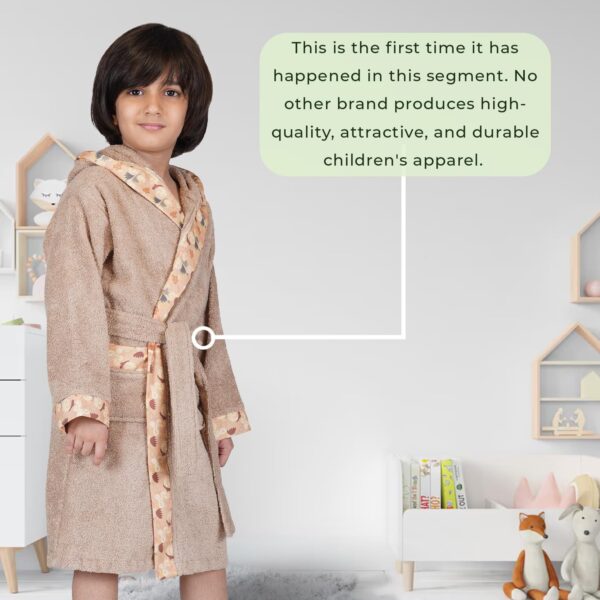 1750572978 Rangoli Premium 100 Bamboo Kids Bathrobe 600 Gsm Ultra Soft Hooded Bathrobe For Boys With 2.jpg
