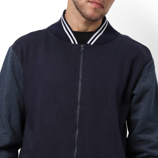 1750585064 Campus Sutra Mens Black Grey Zip Front Jacket with Open Angled Pocket for Casual Wear Low High.jpg