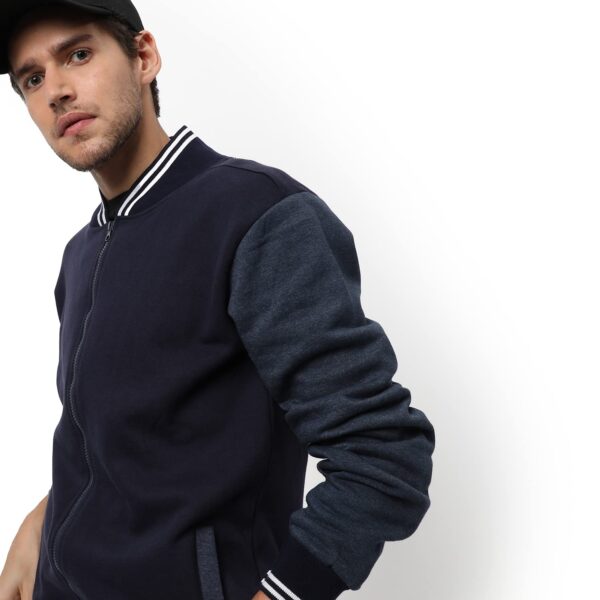 1750585066 Campus Sutra Mens Black Grey Zip Front Jacket with Open Angled Pocket for Casual Wear Low High.jpg