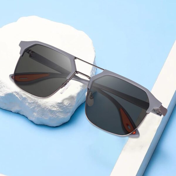1750587188 Poshh Eyewear Retro Square Sunglasses For Men UV Protected HD Vision Rectangle Sunglass for.jpg
