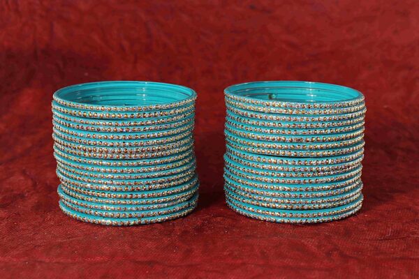 1750590179 NMII Glass with Polka Dots Glitter Stylish Fancy Bangles Set For Women Girls Glass Bangles.jpg