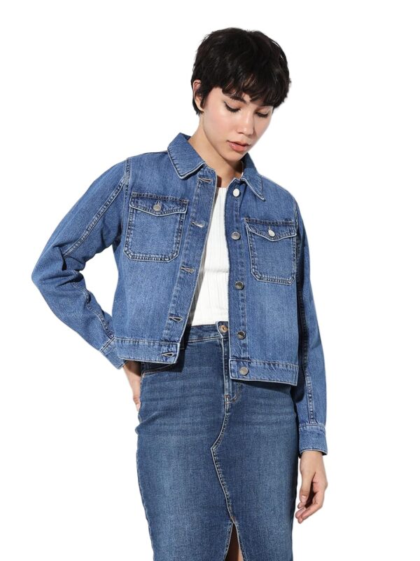 1750594006 ONLY Womens Cotton Standard Length A Line Coat.jpg