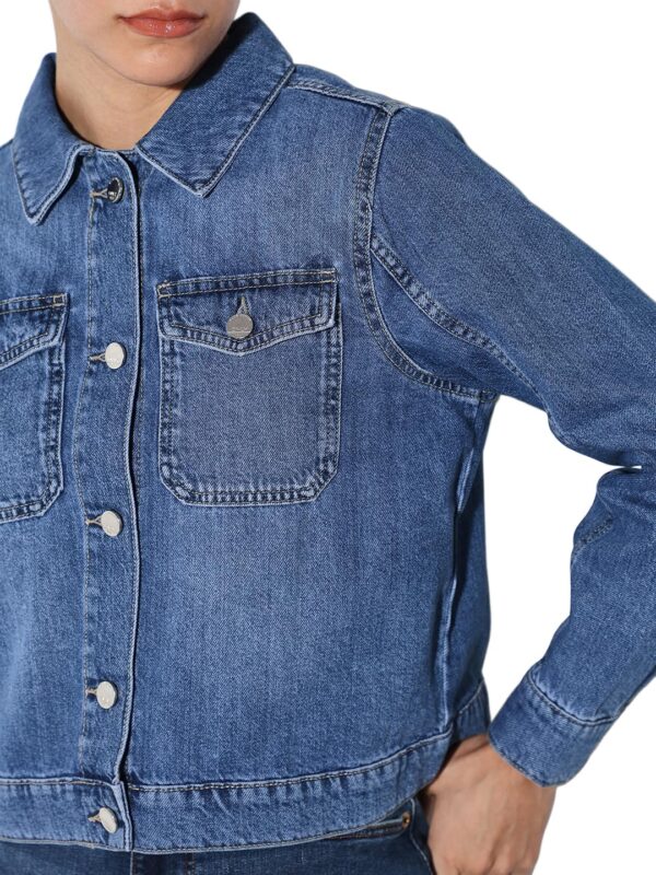 1750594007 ONLY Womens Cotton Standard Length A Line Coat.jpg