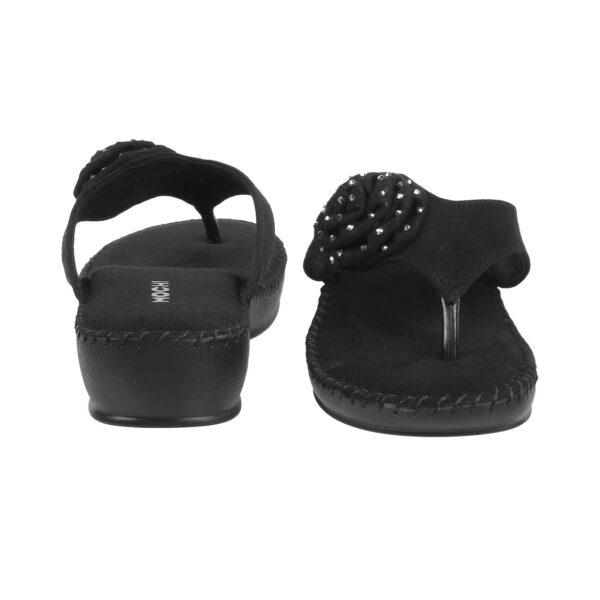 1750598023 Mochi Womens Suede Faux Leather Comfort Fashion Slip on Sandal with Embellished Flower Details.jpg