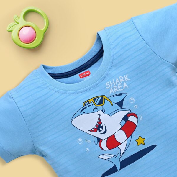 1750598086 LuvLap Baby Boys Cotton Printed Regular 100 Half Sleeves T Shirts Shorts Set Pack of 3.jpg