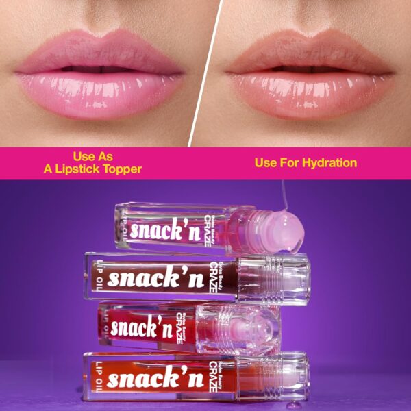 1750601212 SWISS BEAUTY Craze SnackN Nourishing Lip Oil With Vitamin E And Hyaluronic Acid Gives Glass.jpg