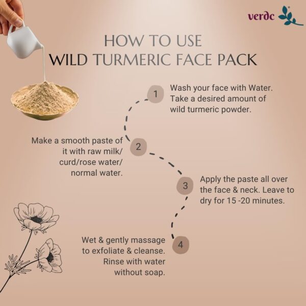 1750602121 Verdc 100 Natural Organic Kasturi Manjal Wild TurmericHaldi For Glowing Skin Dark Spots Acne.jpg