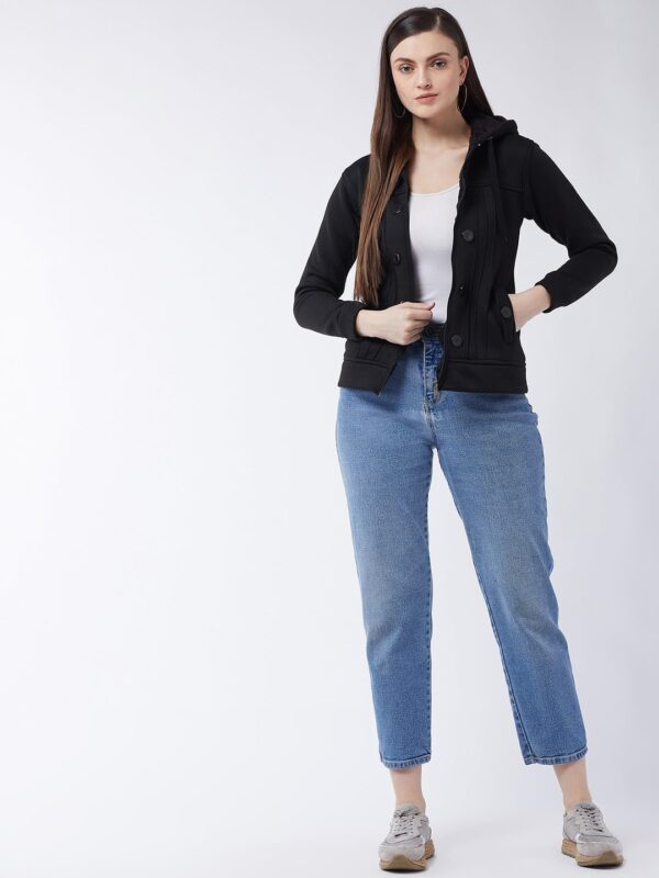 1750610390 Pivl Casual Solid Full Sleeves Stylish Women Fleece Jacket with Zipper Hoodie II Hooded Neck II.jpg