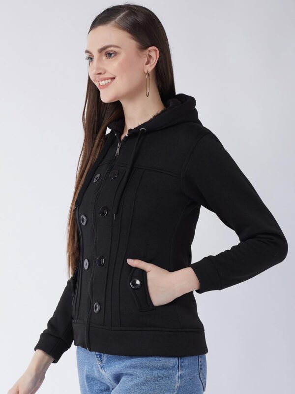 1750610391 Pivl Casual Solid Full Sleeves Stylish Women Fleece Jacket with Zipper Hoodie II Hooded Neck II.jpg
