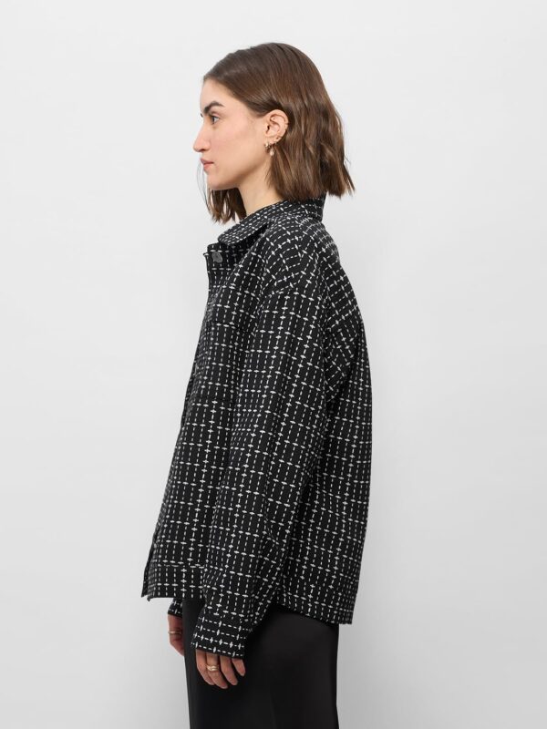 1750613446 The Souled Store Textured Shacket Black Women and Girls Long Sleeves Collared Neck Button Front.jpg