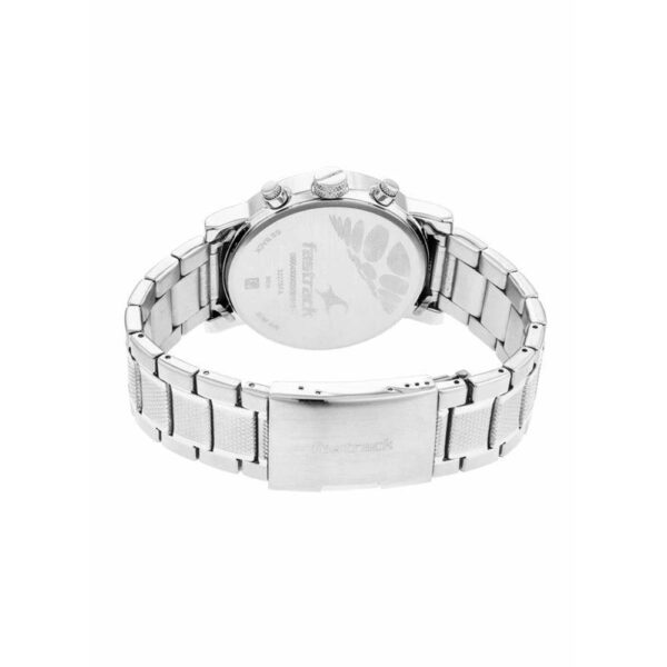 1750623349 Fastrack Fastfit Quartz Multifunction White Dial Stainless Steel Strap Watch for Guys NT3227SM02.jpg