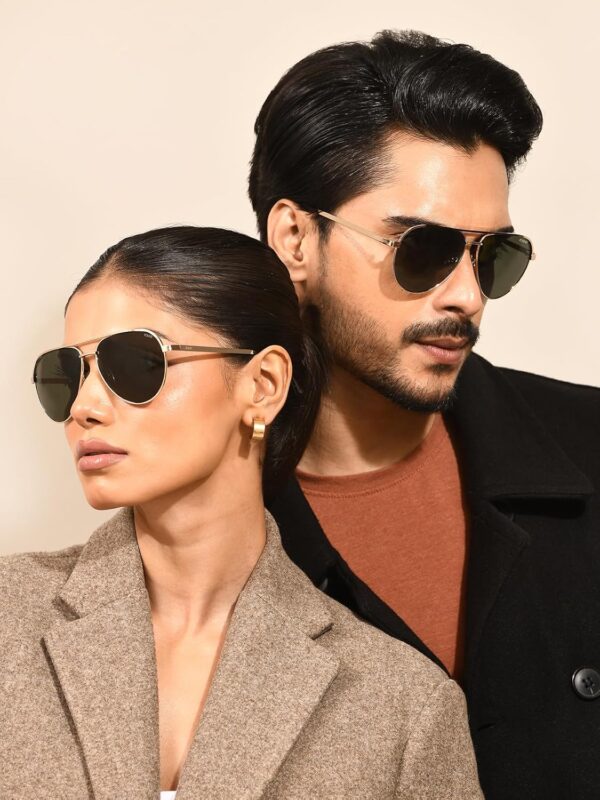 1750624036 IDEE 100 UV protected sunglasses Solid Large Full Rim Unisex Pilot Frame Gold Lens.jpg