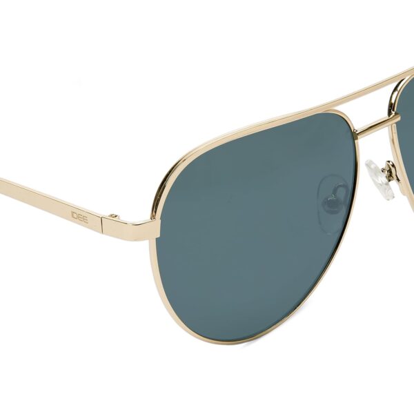 1750624037 IDEE 100 UV protected sunglasses Solid Large Full Rim Unisex Pilot Frame Gold Lens.jpg