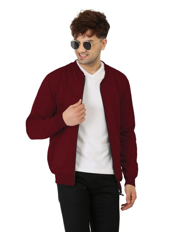 1750629541 LEOTUDE CASUAL JACKET For Mens Regular Fit Full Sleeve Loopknit Jacket Color Black.jpg