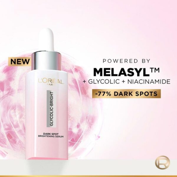 1750661335 LOreal Paris Glycolic Bright 8 Melasyl Niacinamide Face Serum for Brightening Dark Spots 15ml.jpg