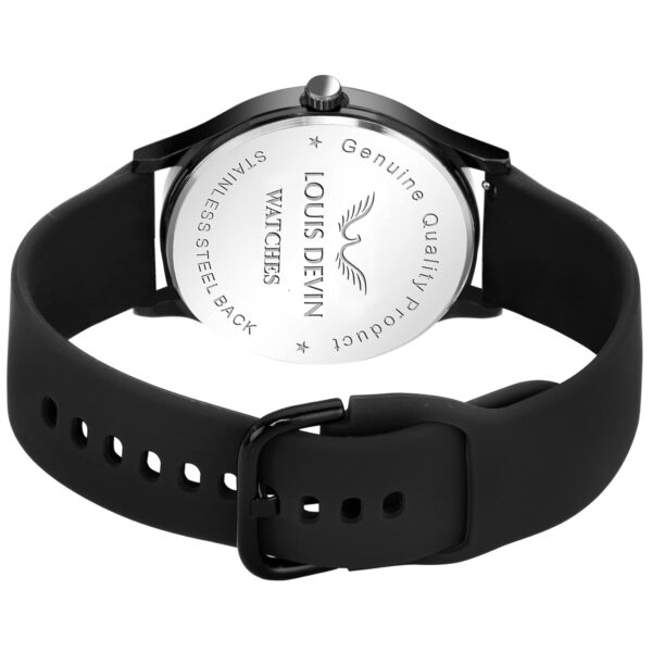 1750869697 LOUIS DEVIN Silicone Strap Analog Wrist Watch for Men BlackBlueRed LD BK054.jpg