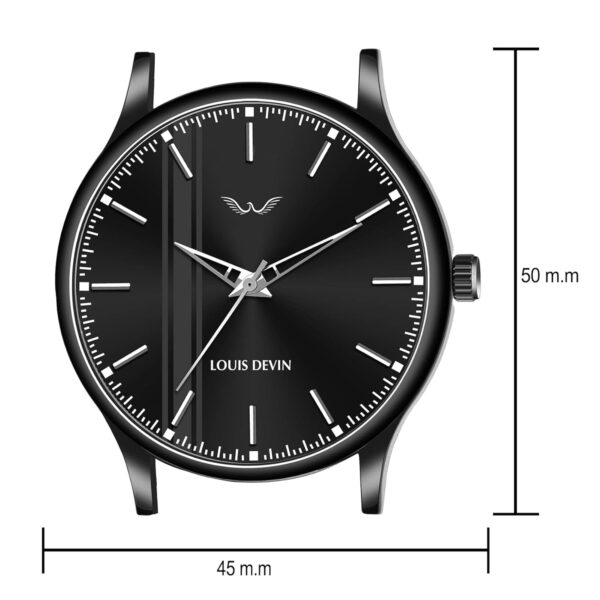 1750869699 LOUIS DEVIN Silicone Strap Analog Wrist Watch for Men BlackBlueRed LD BK054.jpg