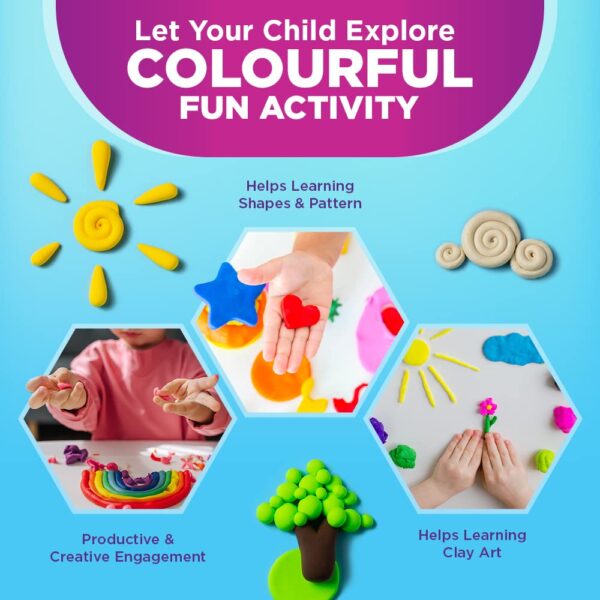 1750873141 Cello ColourUp Clay Art Kit Kids Art Kit with Non Toxic Clay Includes 12 Bright Clay Rods 5 Molds Cutter.jpg