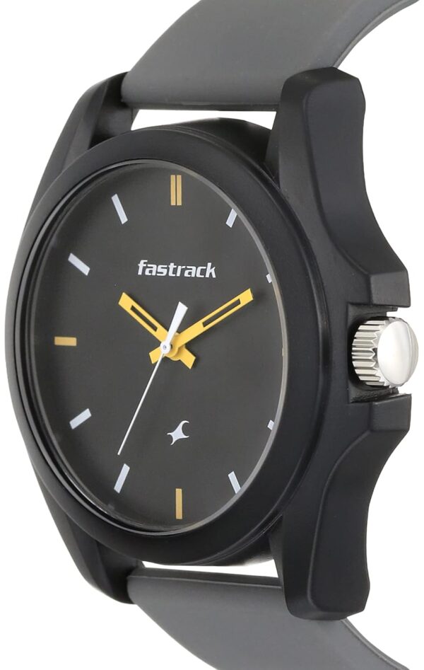 1750877365 Fastrack Tees Analog Grey Dial Unisex Adult Watch 68011PP08.jpg
