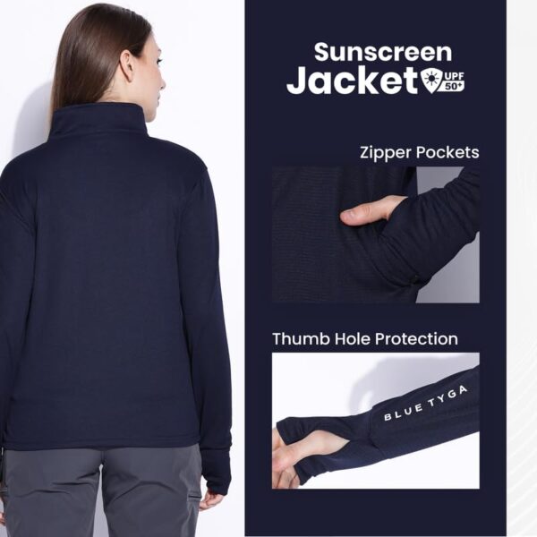 1750890531 BLUETYGA SUNSCREEN JACKET Womens Travel Nylon Solid Plain Sports Summer Gym Workout Running Travel Trekking.jpg