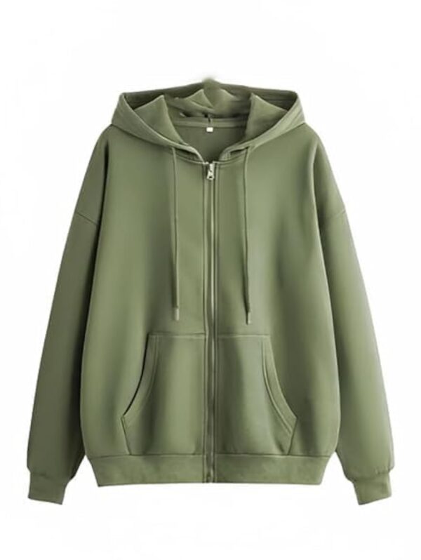 fabitto Casual Solid Full Sleeves Women Stylish Hooded Neck Fleece